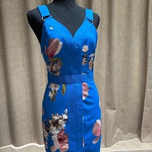 ✨ 2. Ted Baker Blue Pleated Dress — NWT